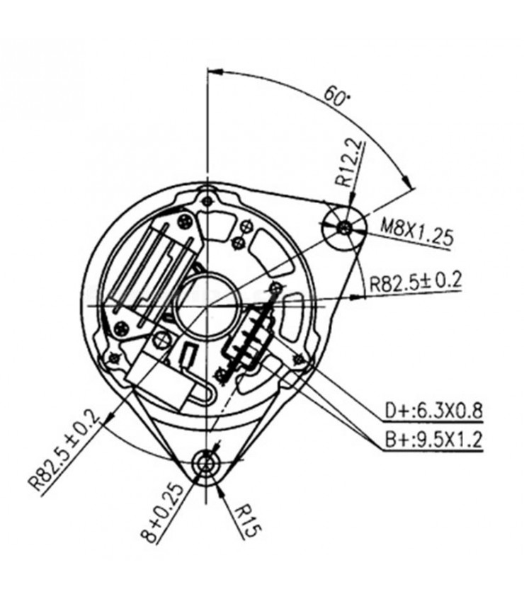12 V Hochleistungs-Dauermagnet-Gleichstromgenerator Für Die