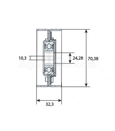 Polea De Tensor De Correa Para Tractor John Deere s.6000