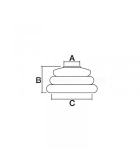 Guardapolvos Ø 15 x 35 / 30 Mm Para Tractor