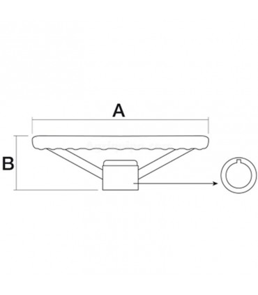Volante De Dirección Ø 450 MM - H 70 MM Para Tractor David Brown, Massey Ferguson