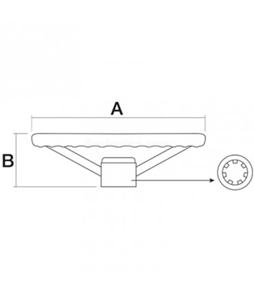 Volante De Dirección Para Tractor John deere Ø 420 MM - H 70 MM