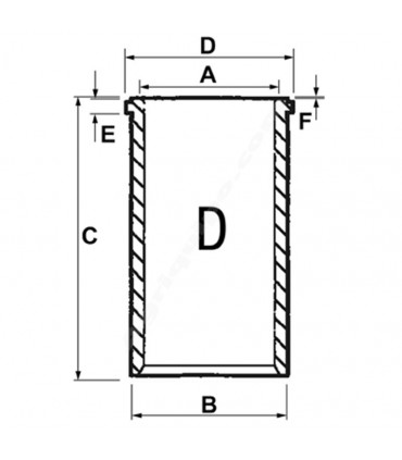 Camisa Semi Terminada Ø 99.08 X 104.11 MM - L 228 MM Para Tractor Case-IH, Jcb, Landini, Massey Ferguson, Mc Cormick