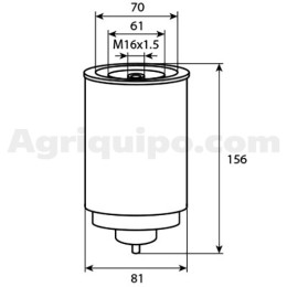 Filtro de combustible | Deutz