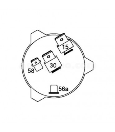 Interruptor Luces Con Llave Para Tractor Case-Ih, Deutz, John Deere