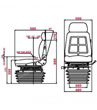 Asiento Neumático Para Tractor