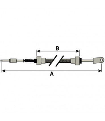 Cable Embrague Para Tractor Case-IH, Fiat, Ford, New Holland