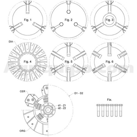 Embrague simple - rueda plano | Ford 2