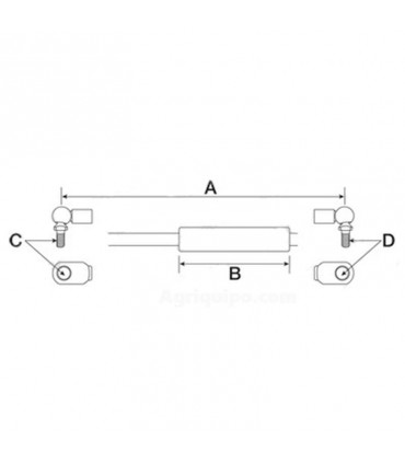 Amortiguador Para Tractor Case, Fendt