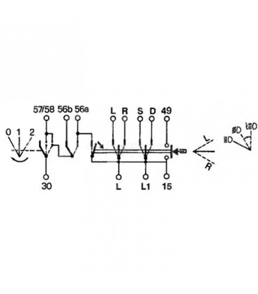 Interruptor Combinado Para Tractor Case, Fiat, Ford, New Holland