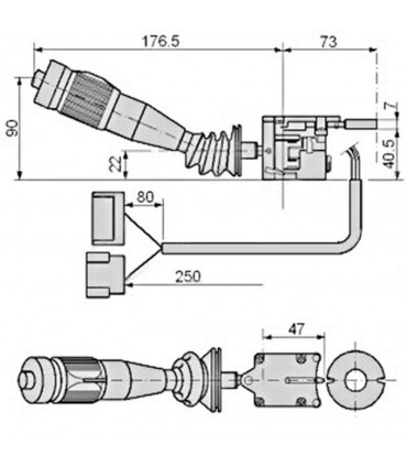 Interruptor Combinado 6 Funciones Para Tractor Massey Ferguson