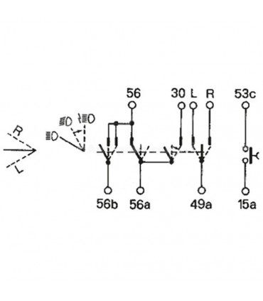 Interruptor Combinado 6 Funciones Para Tractor Massey Ferguson