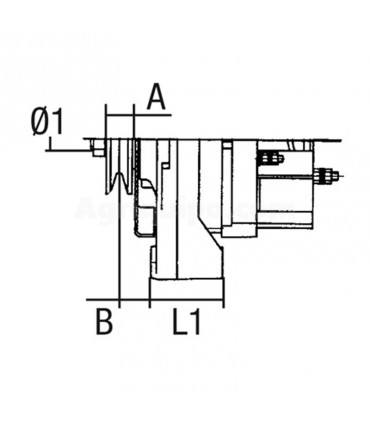 Alternador 14 V-65 A Para Tractor John Deere,Claas/Renault,Landini,Mc Cormick