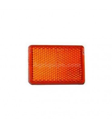 Catadióptrico Rectangular Naranja Adhesivo 56x39mm Para Tractor