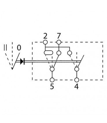 Interruptor + Inversor 3 Posicion Encendido / Apagado / Neutro Para Tractor, Valmet/Valtra