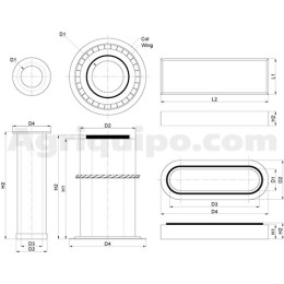 Filtro de aire interior | John Deere