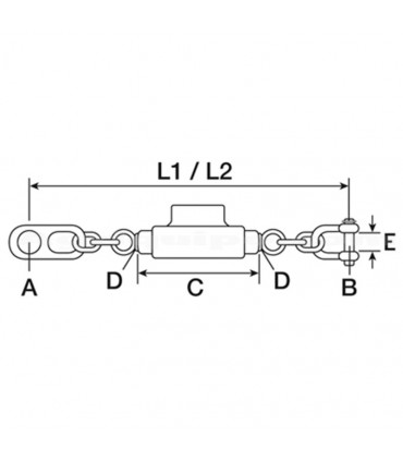 Cadena Estabilizadora Para Tractor Ford 5000-6600-6610