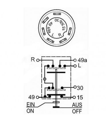 Botón Pulsador Interruptor De Advertencia De Riesgo Para Tractor Case-Ih, Duetz, Fendt, Steyr