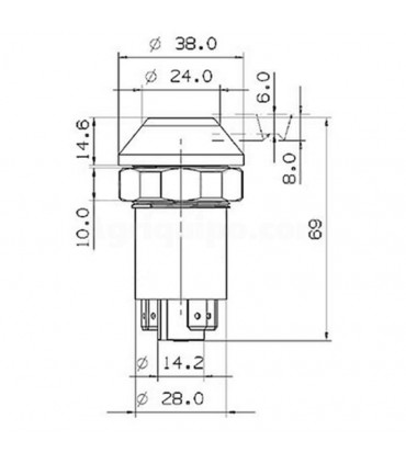 Botón Pulsador 4 WD Para Tractor Massey Ferguson, Deutz