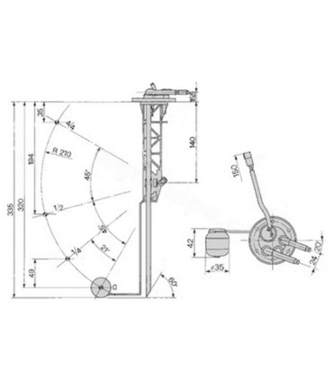 AFORADOR DE COMBUSTIBLE PARA TRACTOR FIAT