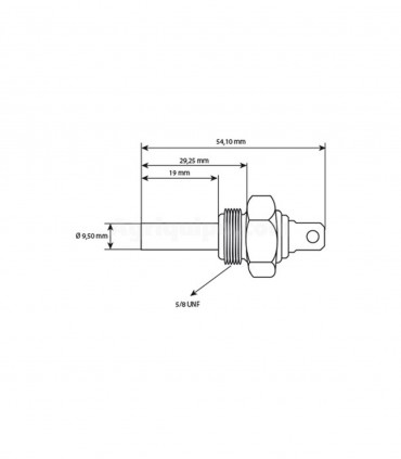 Sensor De Temperatura Para Tractor Massey Ferguson, Landini, New Holland