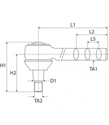 Rótula De Dirección Para Tractor John Deere