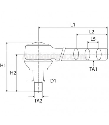 Rótula De Dirección Para Tractor John Deere