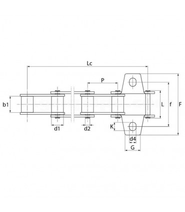 Cadena Del Alimentador 4,15 Mm 108 Rodillos Para Tractor Claas-Harvesting, Caterpillar