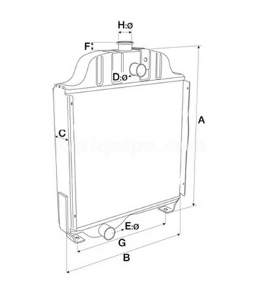 Radiador Para Tractor Case-Ih