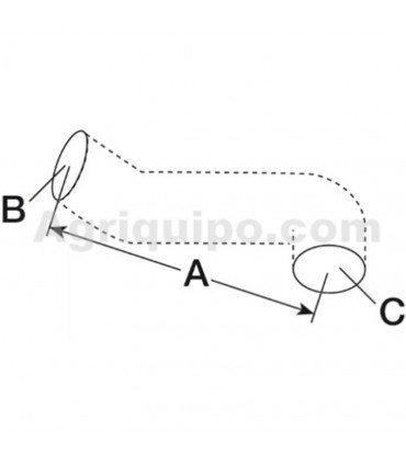 Manguito Superior Ø 45 X 45 Mm Para Tractor Case, Fiat, Ford, New Holland
