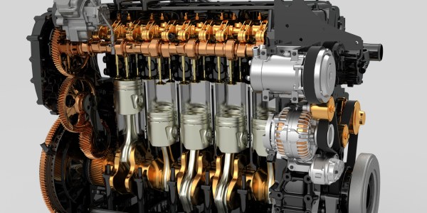El funcionamiento interno de un motor de tractor